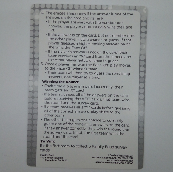 Family Feud Jumbo Card Game Platinum Edition Steve Harvey 8+ Complete - Picture 5 of 7